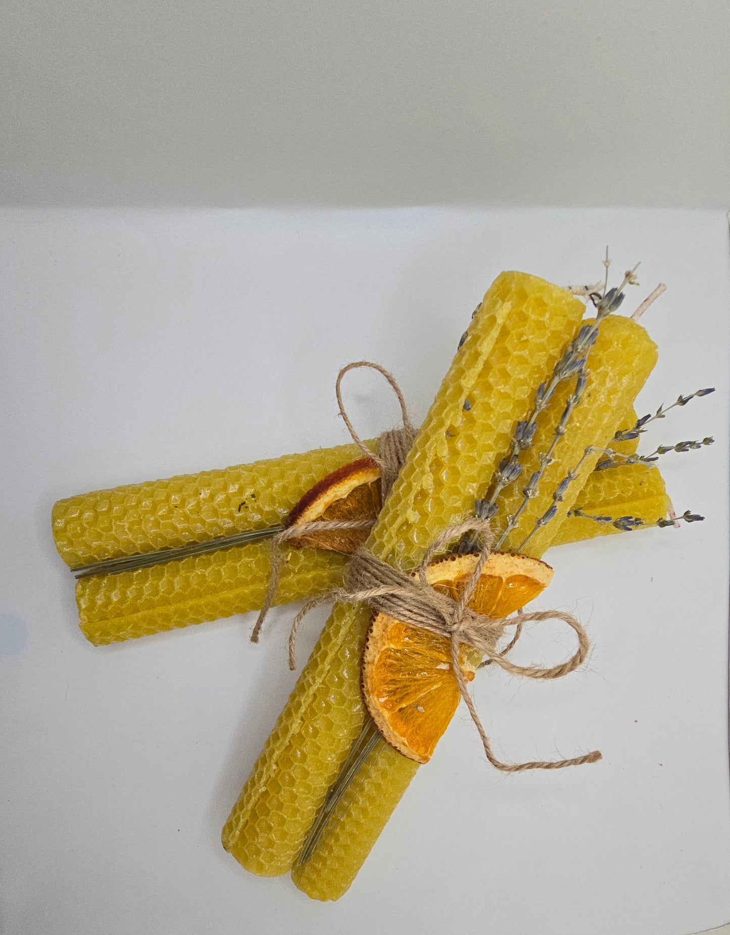 Honey & Lavender Beeswax Candle Set (Set of 2)
