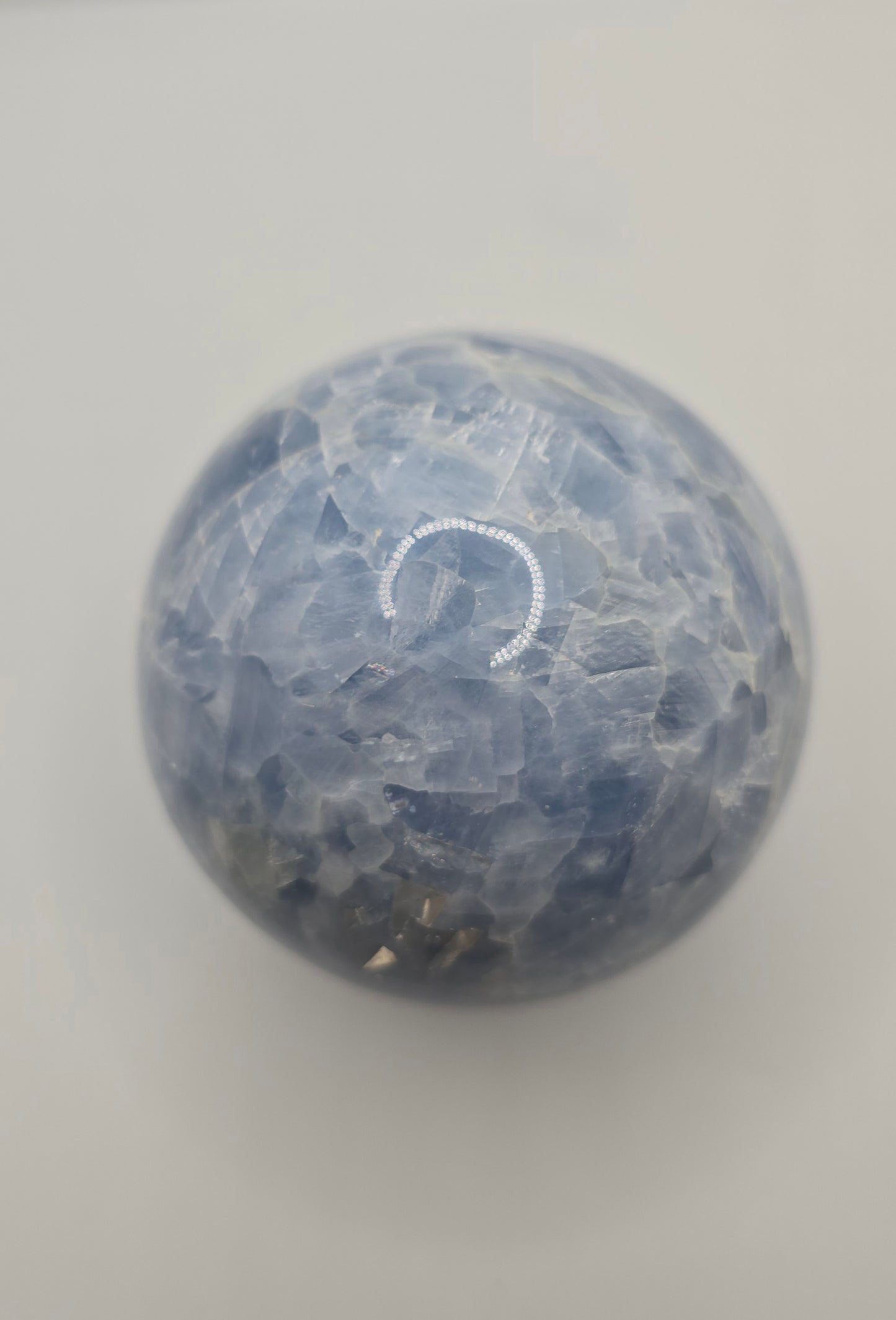 Blue Calcite Sphere| Natural Crystal for Calm & Communication
