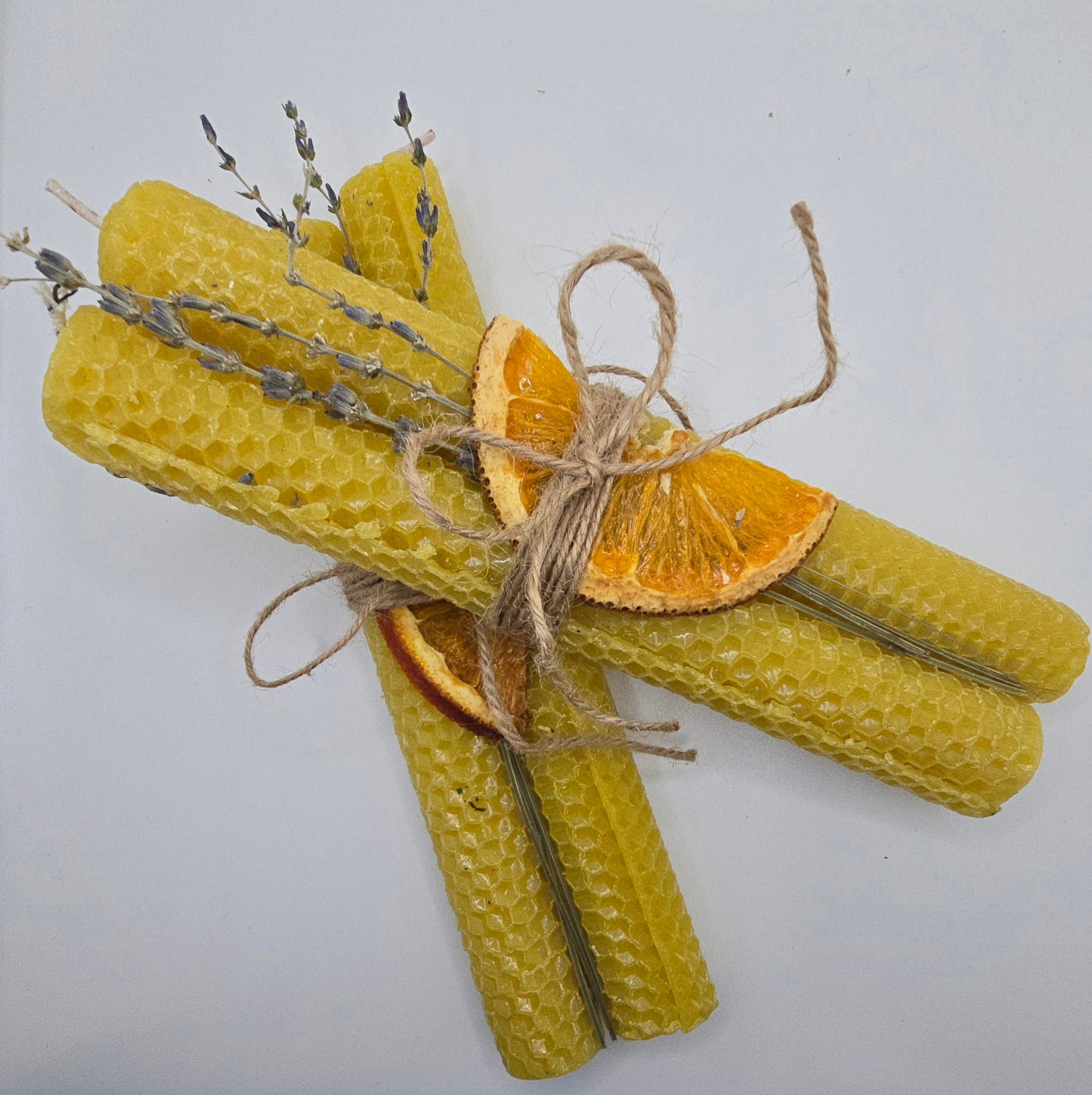 Honey & Lavender Beeswax Candle Set (Set of 2)