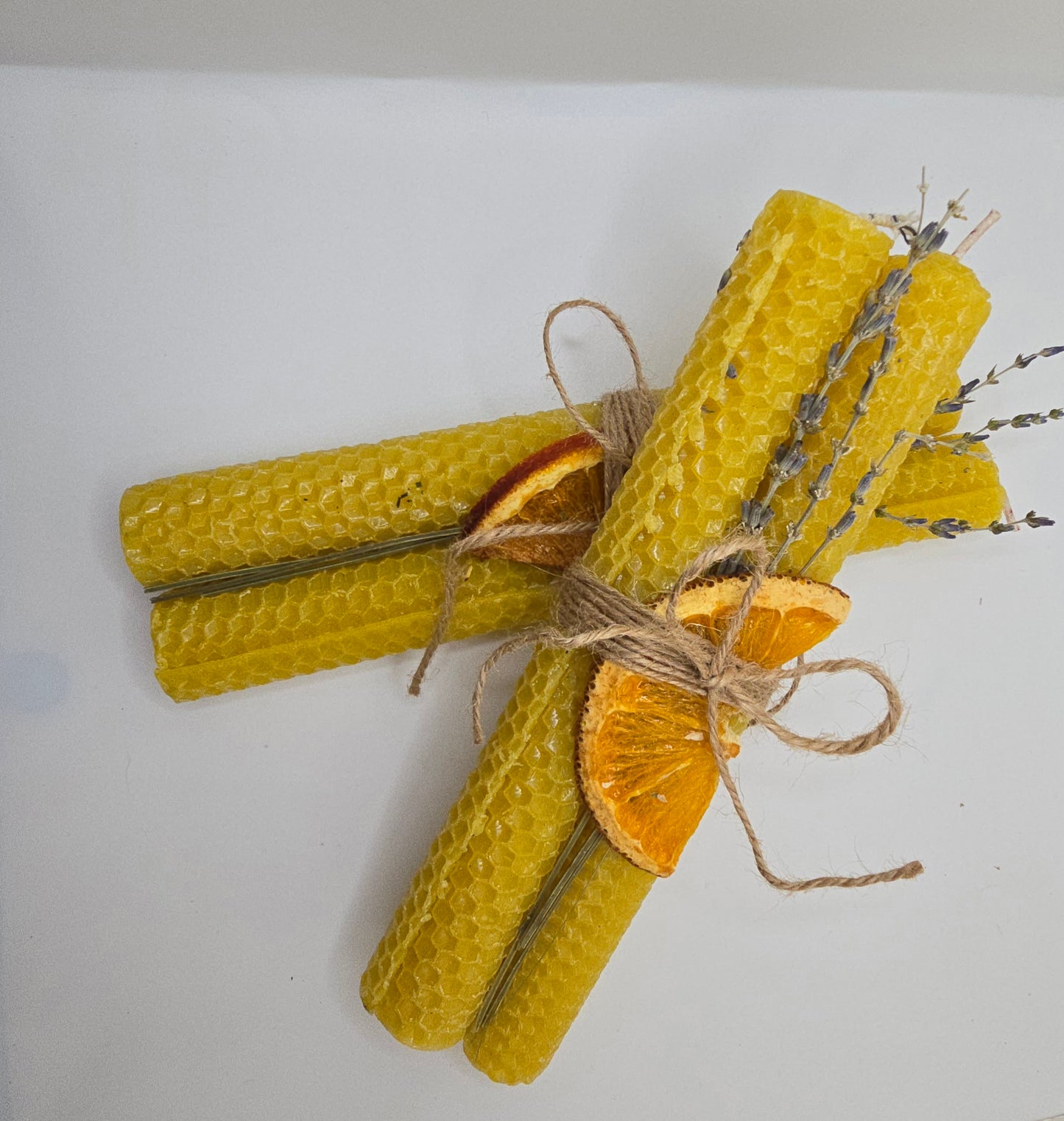 Honey & Lavender Beeswax Candle Set (Set of 2)