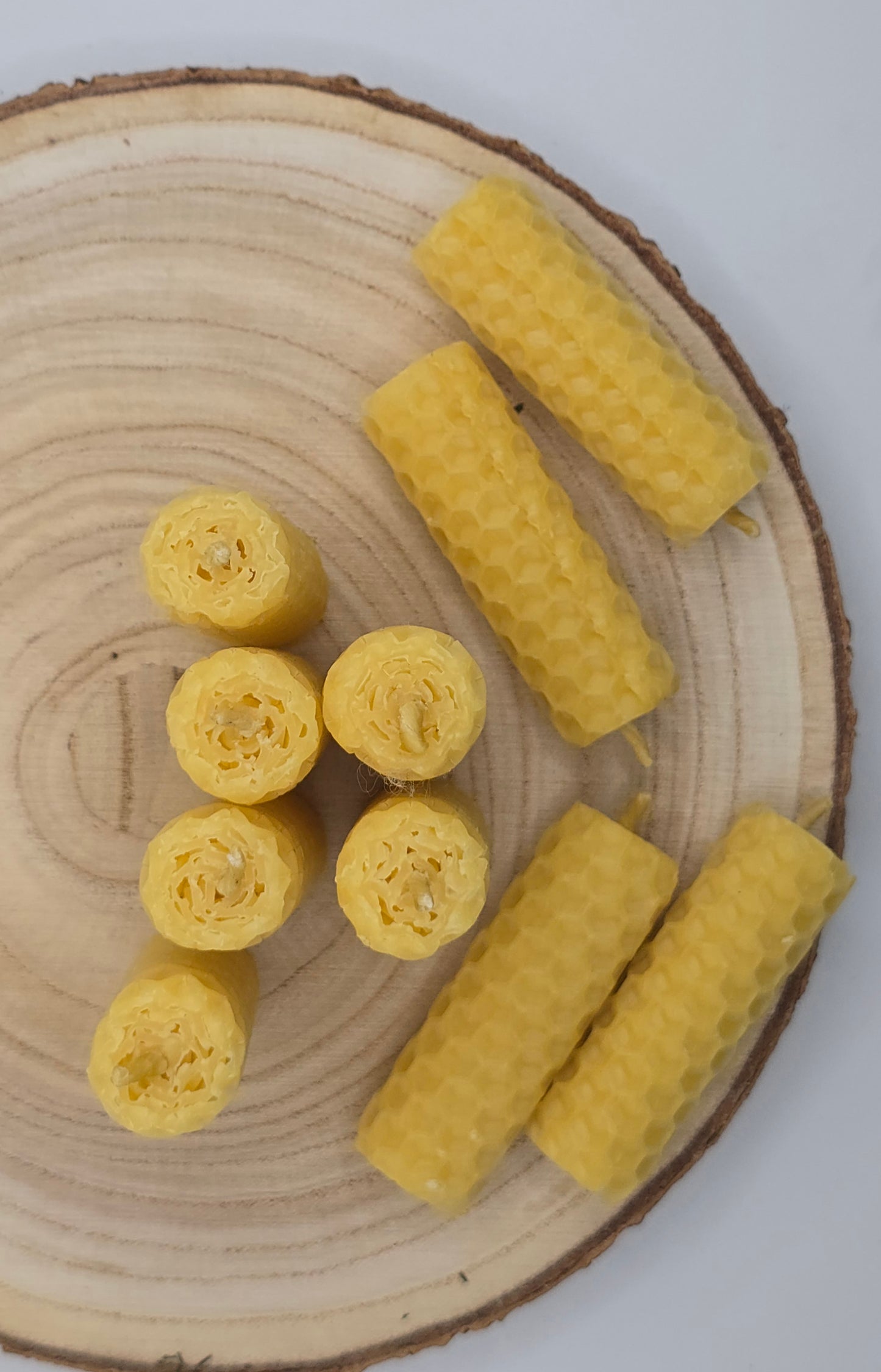 Mini Beeswax Candle Set (10 Pack) | Natural Honey Candles for Rituals & Meditation