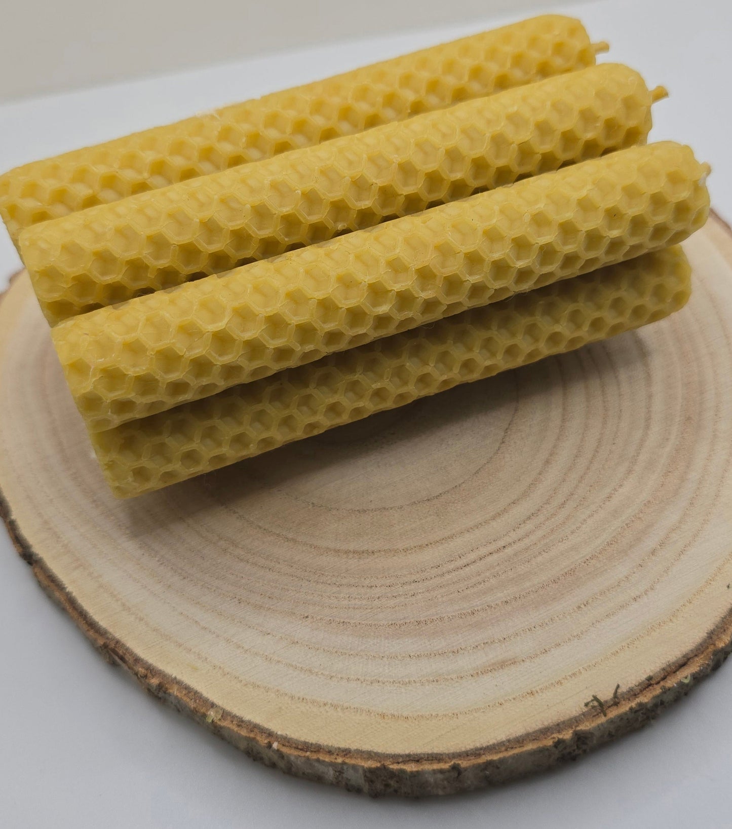 Large Beeswax Candles (10 Pack) | Natural Honey Ritual Candles for Meditation & Intention Setting