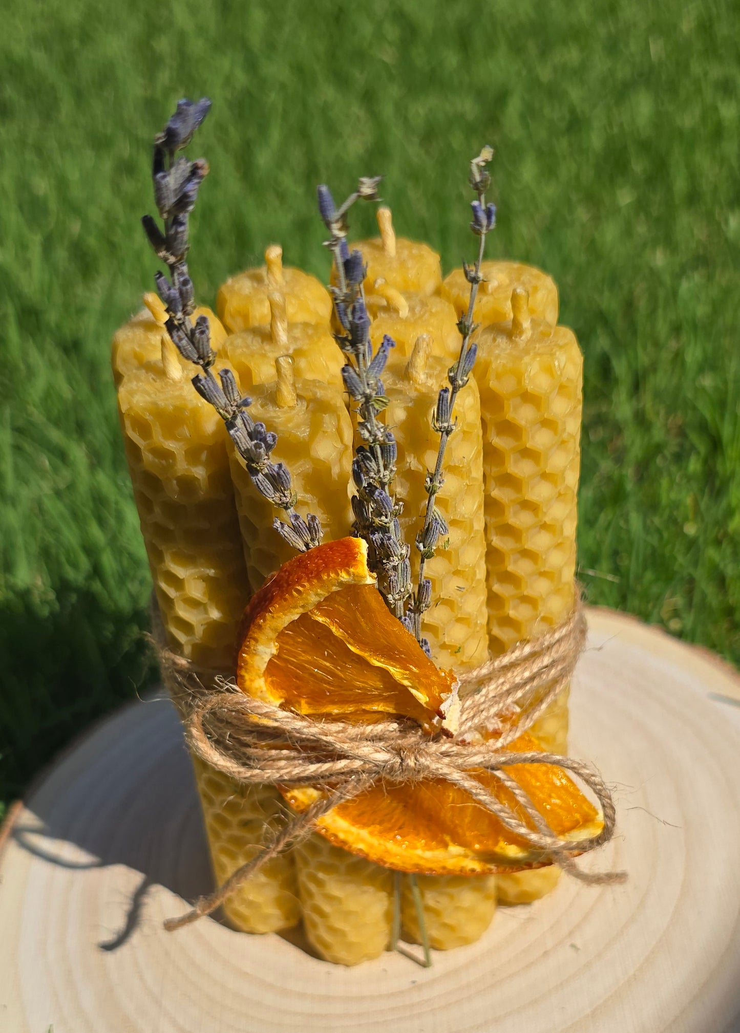 Large Beeswax Candles (10 Pack) | Natural Honey Ritual Candles for Meditation & Intention Setting